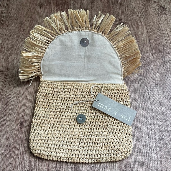NWT Mar y Sol Natural Mia Clutch - Picture 4 of 6
